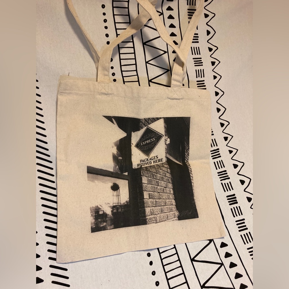 Original Fine Art Printed Railway Railroad Water-tower Tote Bag
